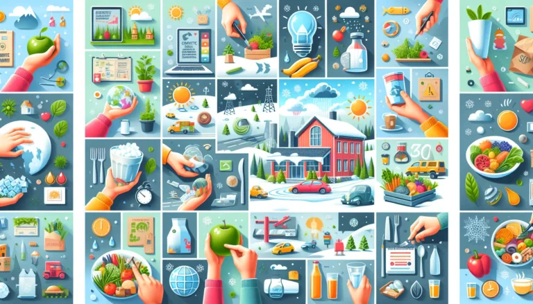 Uomo che spegne una luce in casa per risparmiare energia, rappresentando azioni per la sostenibilità