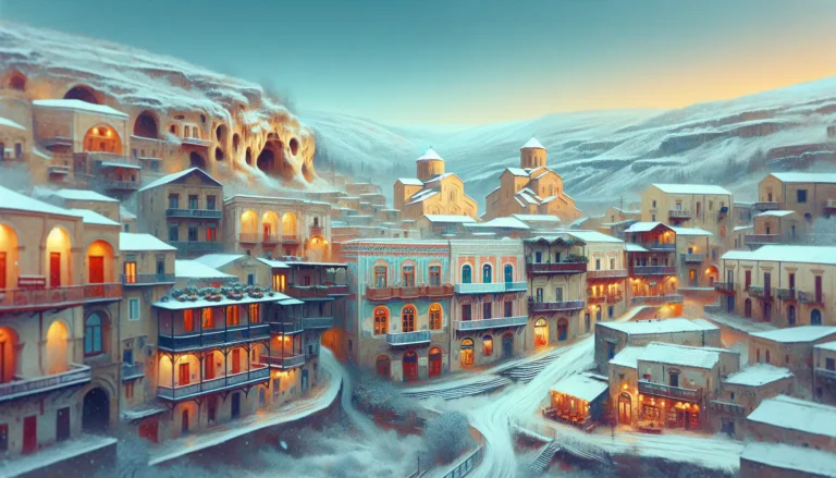 Panorama di Tbilisi con le sue architetture storiche e moderne