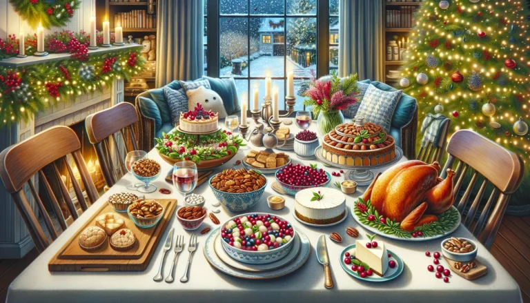 Piatto festivo a basso contenuto di carboidrati con involtini di melanzane e tacchino ripieno