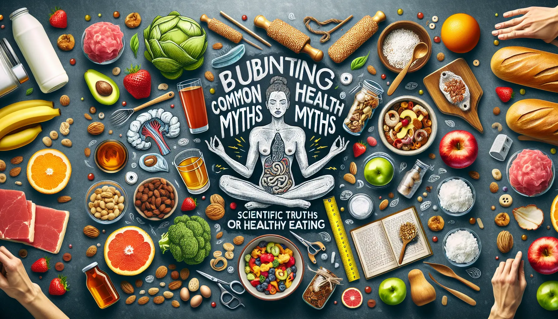 Illustrazione di un piatto sano ricco di frutta e verdura, simbolo di un'alimentazione equilibrata per ridurre stress e migliorare il benessere.