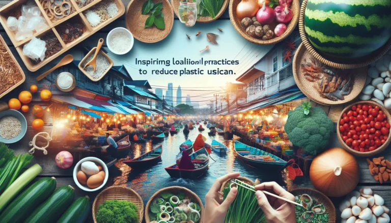 Un mercato locale con prodotti freschi e naturali, simbolo di pratiche sostenibili.