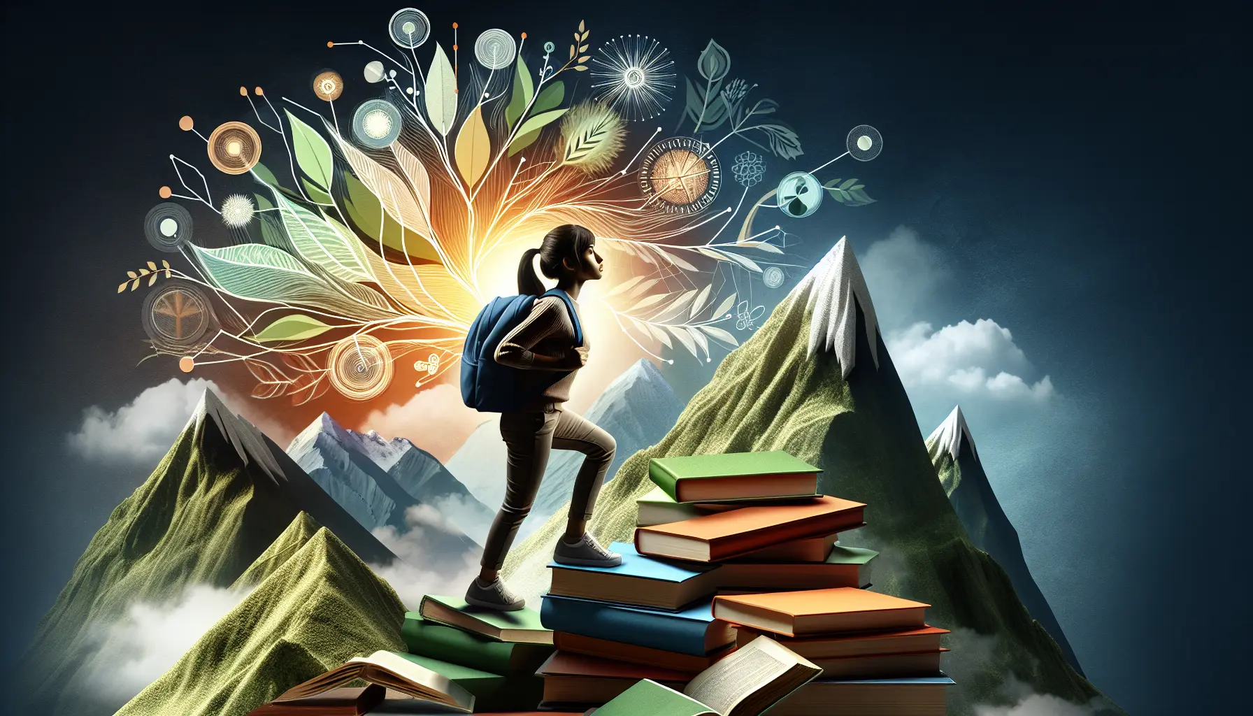 Studente universitario che esplora nuove opportunità di crescita e cambiamento