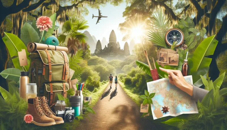 Un sentiero naturale immerso nella vegetazione lussureggiante, con panorami spettacolari e elementi culturali lungo il percorso.