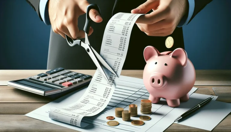 Un'immagine che rappresenta la pianificazione finanziaria e la gestione del budget, con un grafico e un calcolatore.