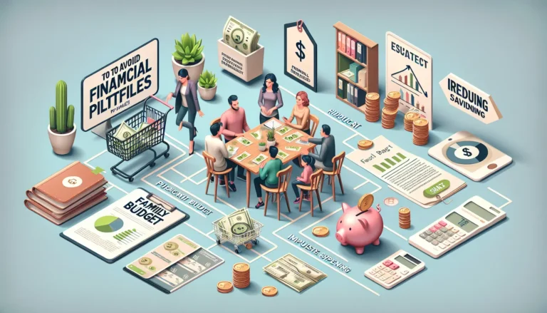 Famiglia che discute di finanze e pianificazione del budget