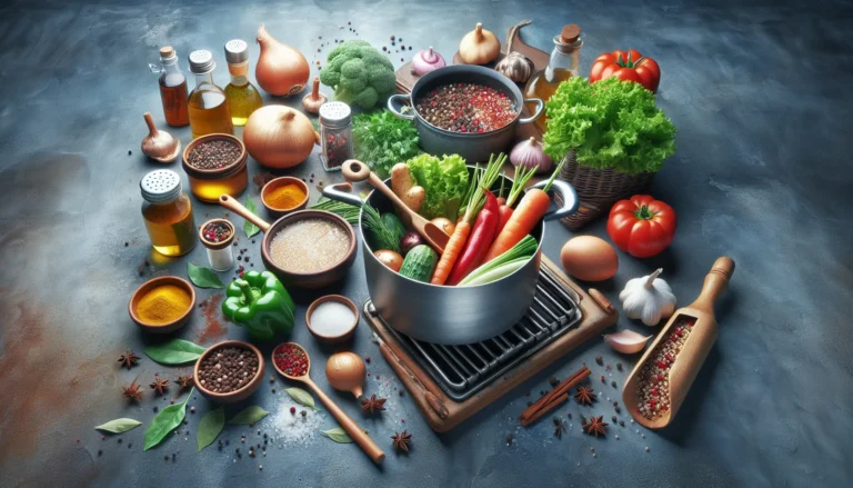 Un piatto colorato di verdure al vapore e pesce grigliato, che rappresenta i metodi di cottura senza grassi.