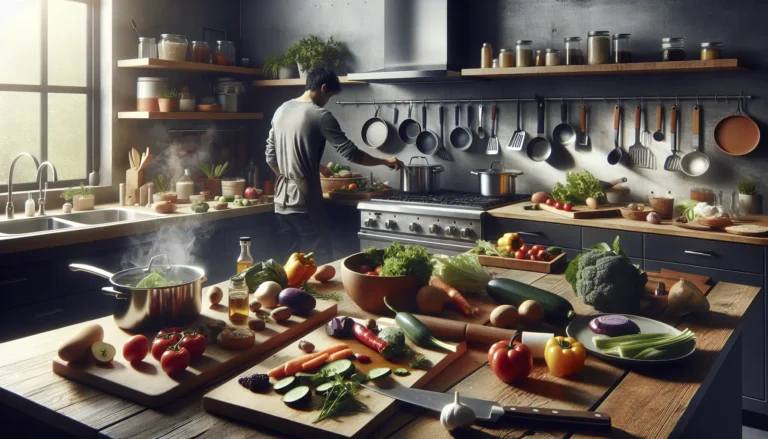 Un piatto di insalata colorata con ingredienti freschi e di stagione