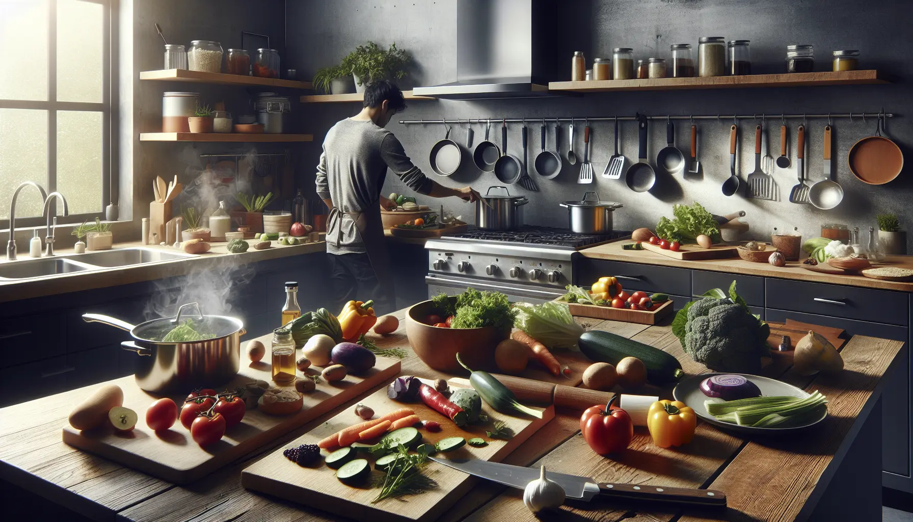 Un piatto di insalata colorata con ingredienti freschi e di stagione