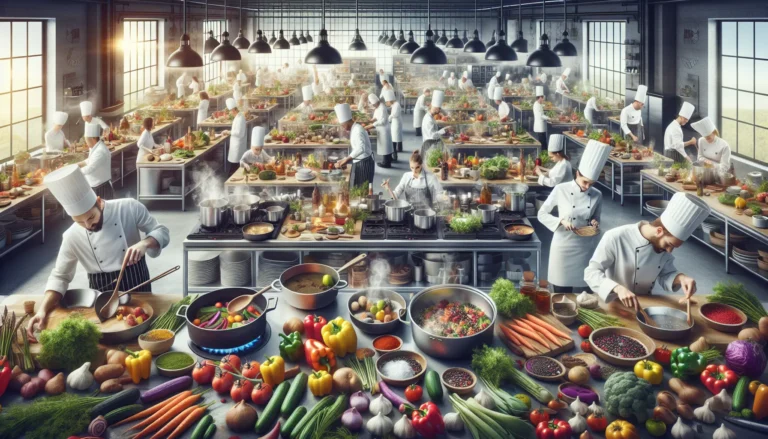 Un tavolo imbandito con piatti colorati e appetitosi, ideale per una cena tra amici.