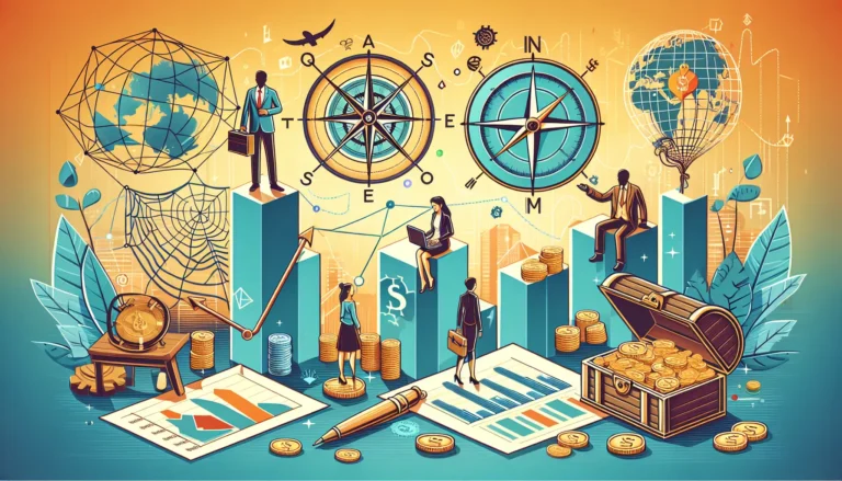 Un giovane investitore che analizza grafici finanziari con un laptop.