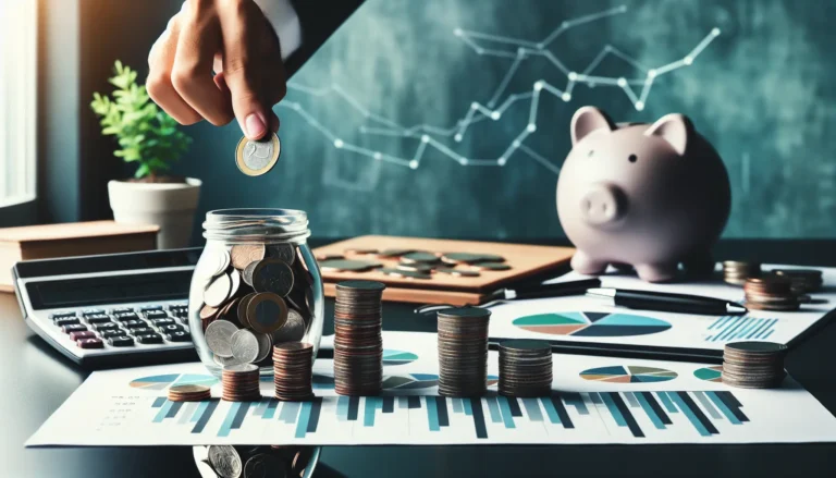 Un diagramma che illustra il concetto di interessi composti con grafici di crescita nel tempo.