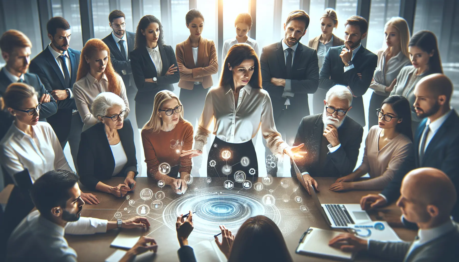 Professionisti collaborano in un ambiente di apprendimento dinamico