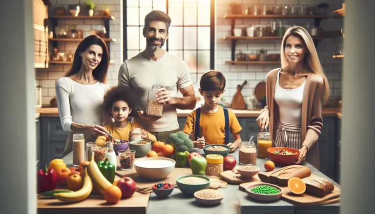 Un assortimento di frutta e verdura fresca in un mercato, simbolo di una dieta ricca di fibre.