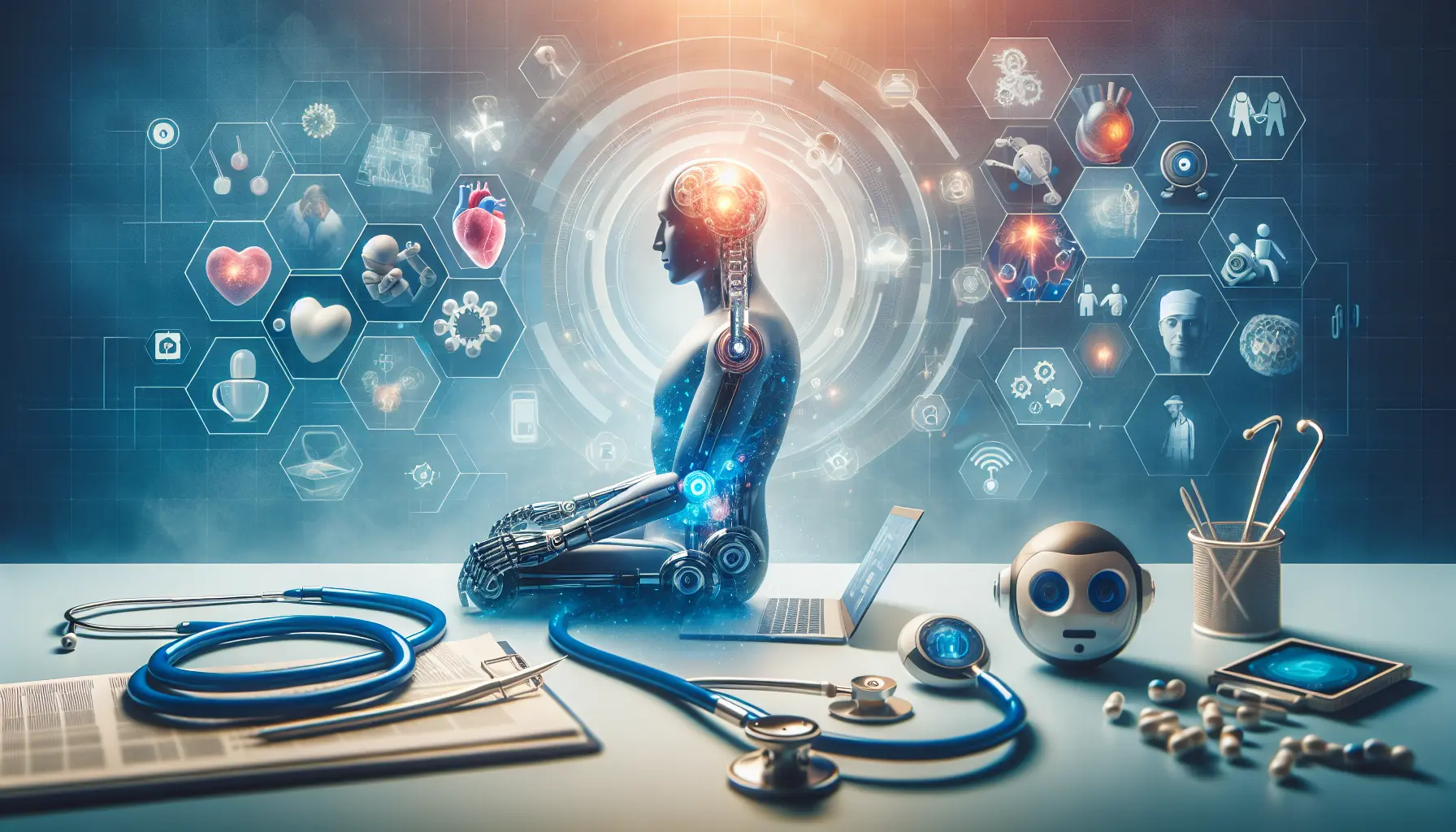 Un medico utilizza un dispositivo di telemedicina per monitorare un paziente a distanza