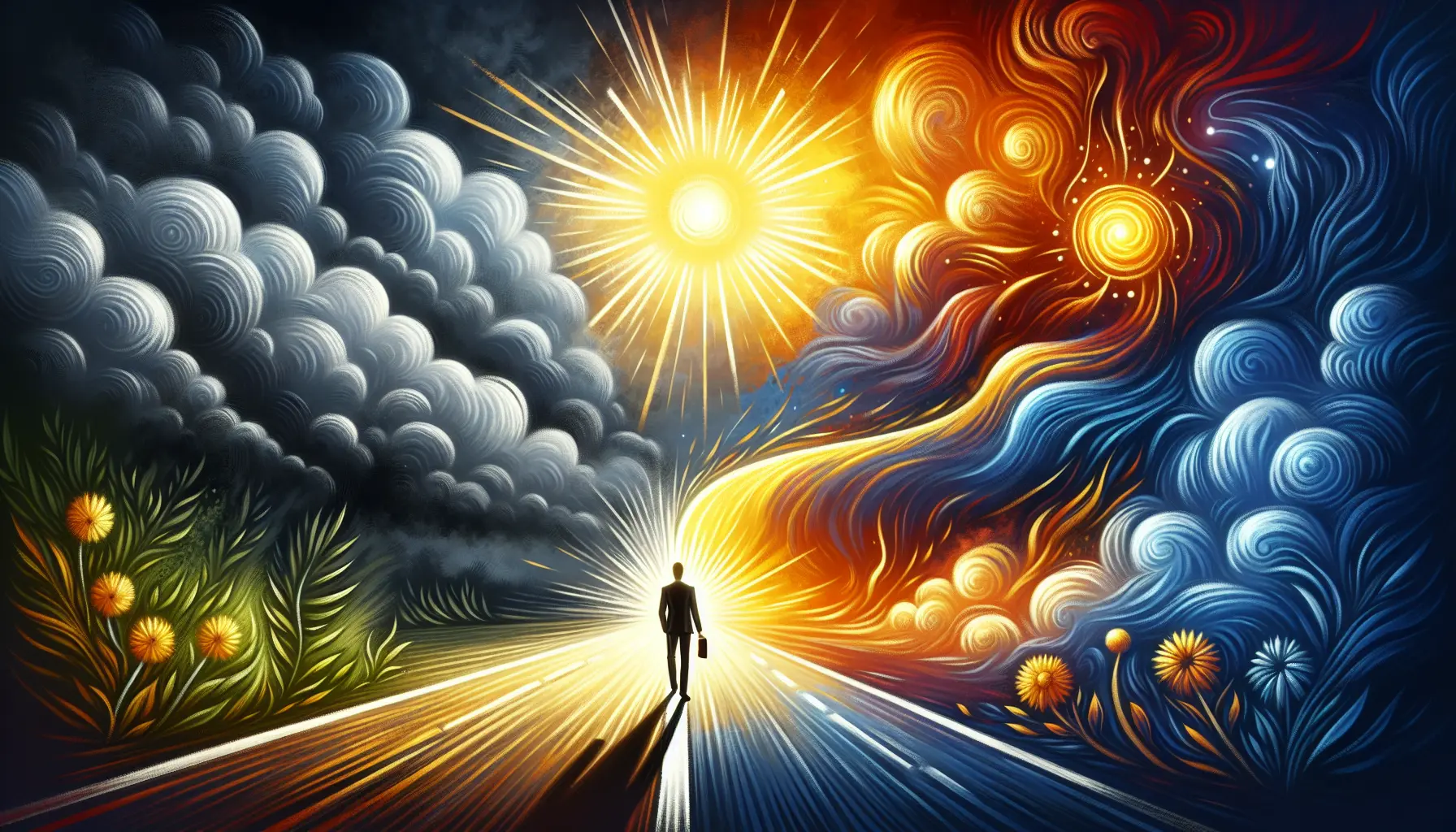 Una persona che pratica la meditazione in un ambiente sereno, simboleggiando la ricerca di pace interiore e positività.