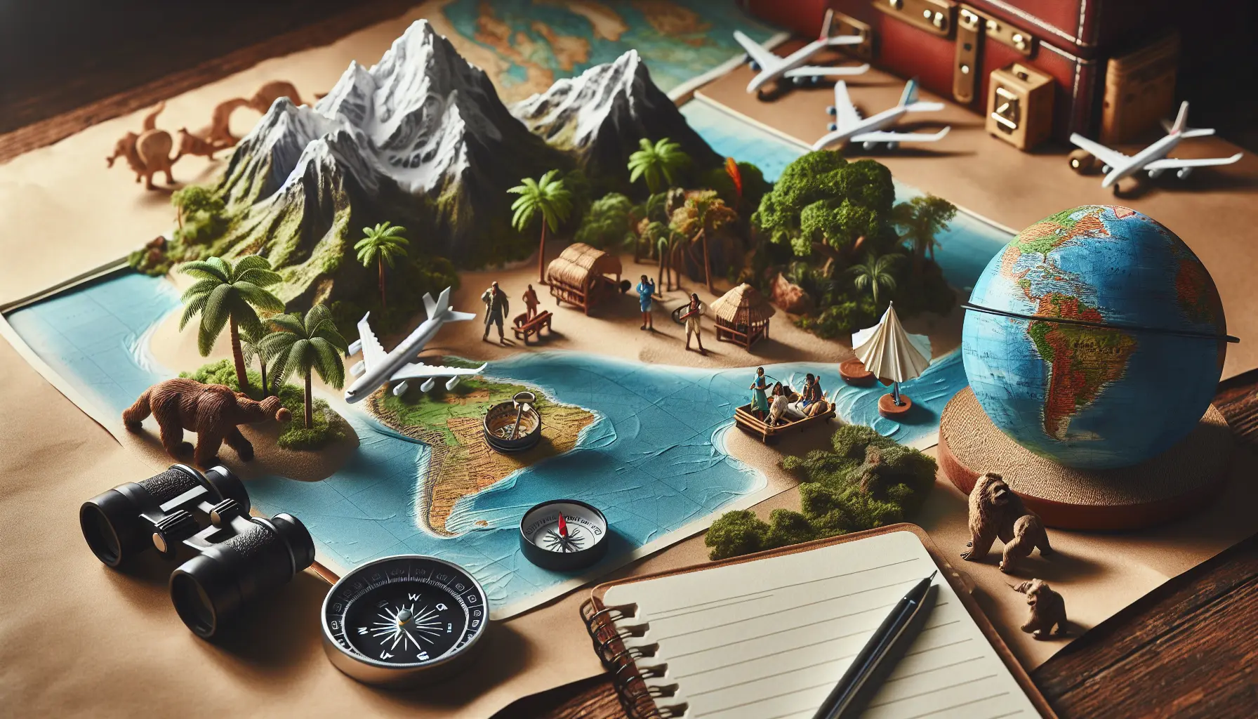 Un paesaggio naturale mozzafiato con montagne e un lago cristallino, simbolo di un viaggio ben pianificato.