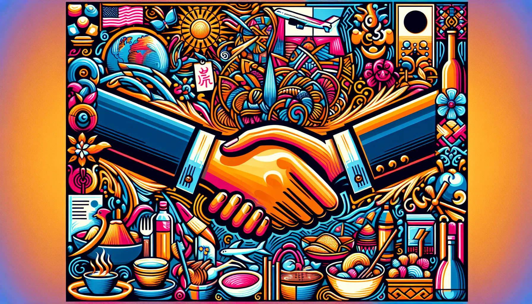 Viaggiatore che partecipa a un festival culturale locale, immerso in colori e tradizioni.