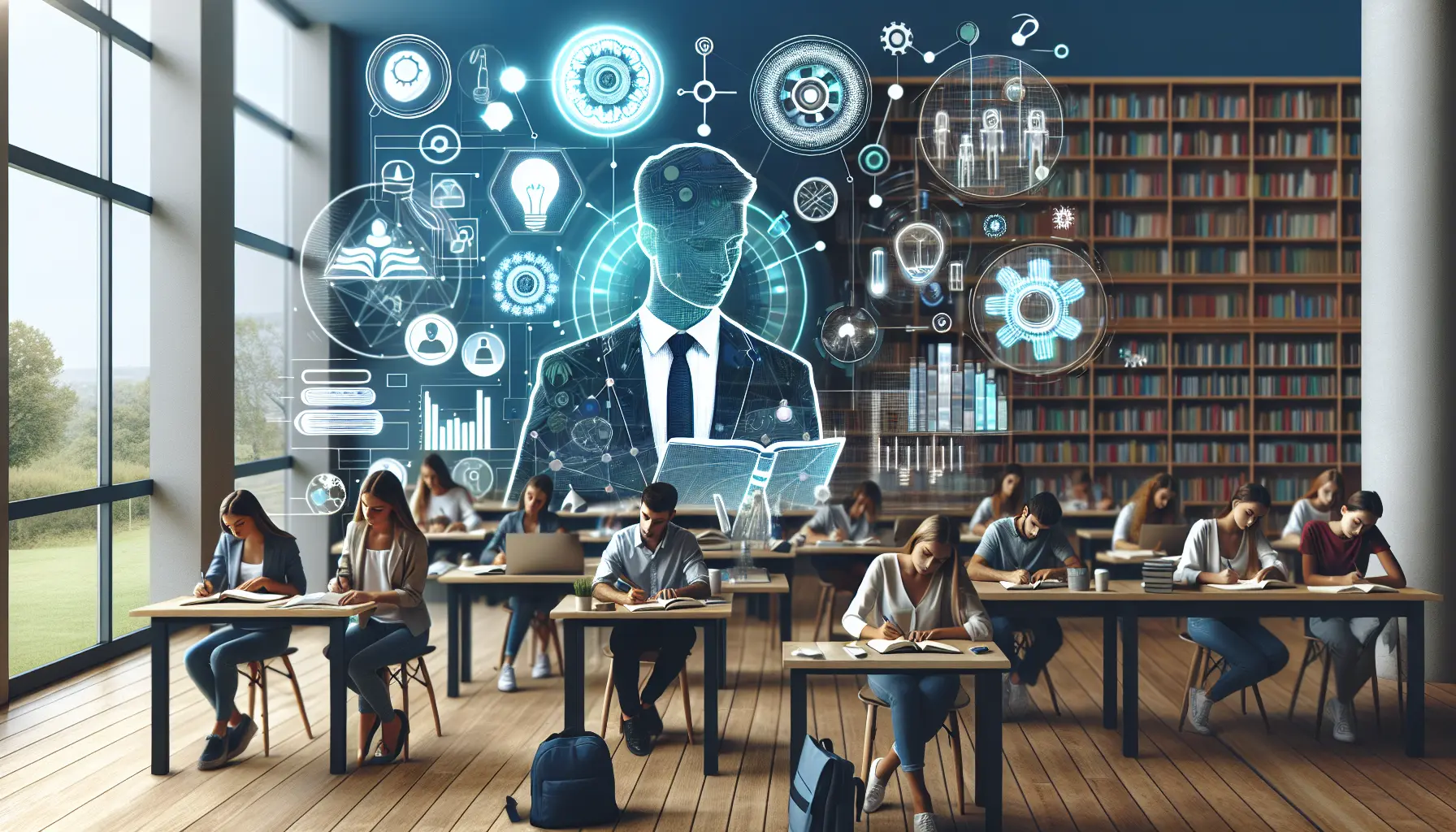 Un ambiente di studio tranquillo e ben organizzato che favorisce la concentrazione