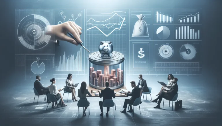 Professionista che pianifica il proprio budget e risparmia per il futuro