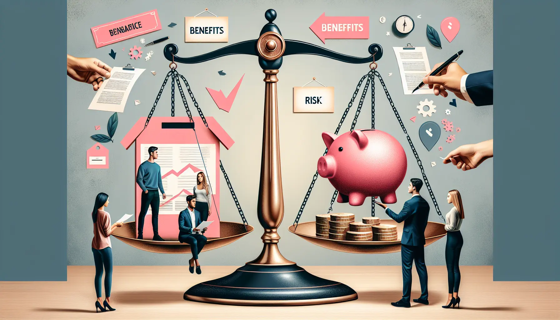 Giovani coppia che discute di mutuo e finanze