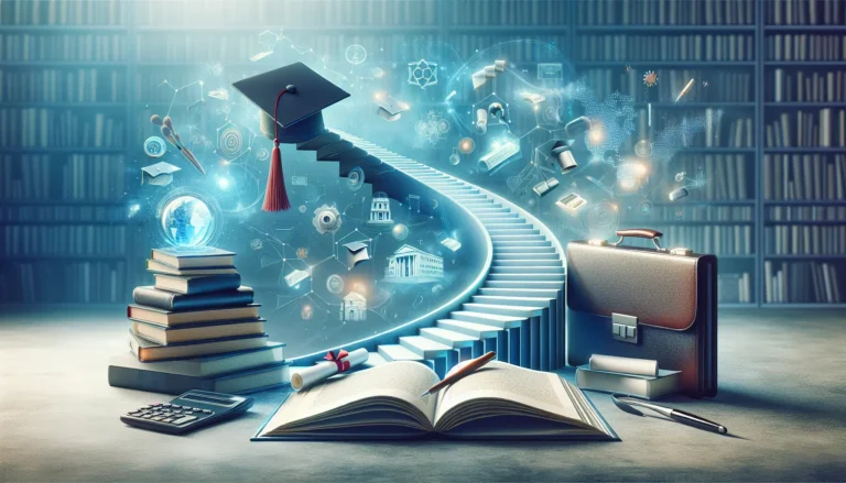 Un mentore guida uno studente universitario in un ambiente di apprendimento collaborativo.