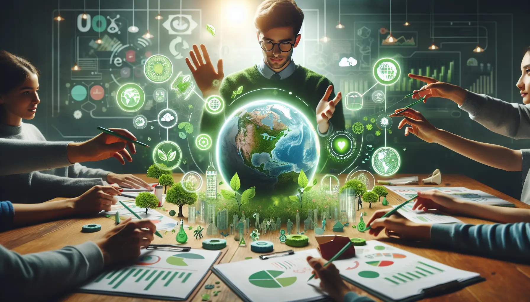 Giovani attivisti in una manifestazione per il clima, con cartelli e striscioni che chiedono azioni concrete contro il cambiamento climatico.