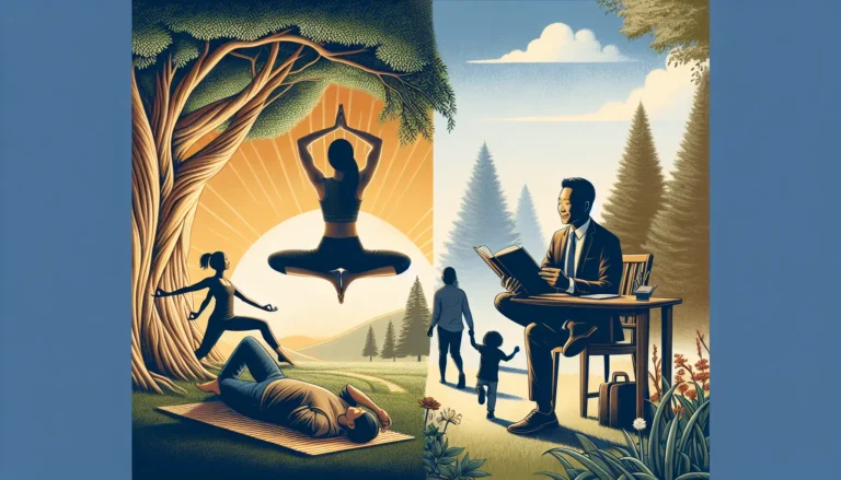 Una famiglia che pratica attività fisica all'aperto, godendo del sole e della natura.