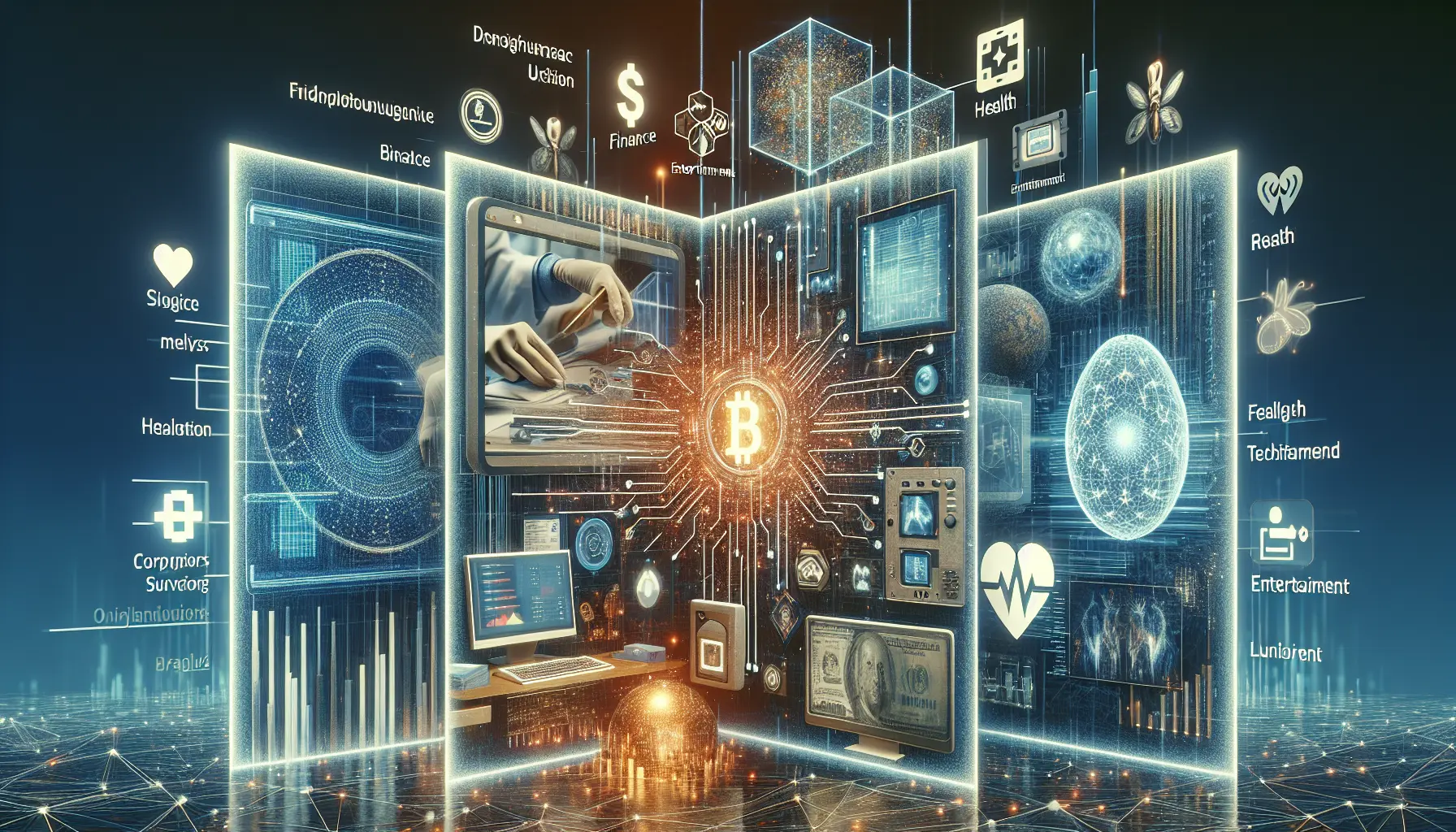 Un'immagine che rappresenta l'innovazione tecnologica con elementi di intelligenza artificiale e machine learning.