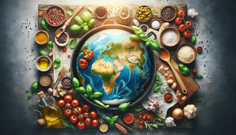 Un piatto di pasta con verdure fresche di stagione, rappresentante la cucina italiana tradizionale.