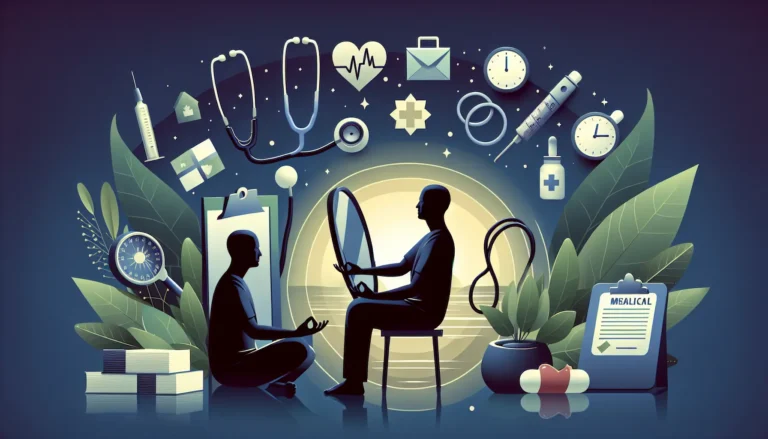 Un medico che esegue un controllo di routine su un paziente, simbolo della prevenzione medica.