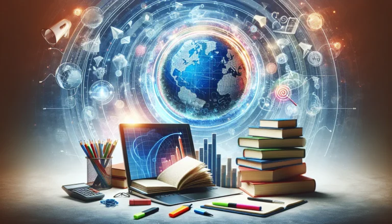 Professionista impegnato in un corso di formazione online con strumenti tecnologici