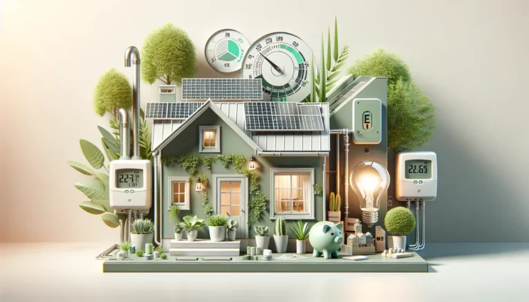 Una famiglia che installa pannelli solari sul tetto della loro casa, simbolo di sostenibilità e energie rinnovabili.