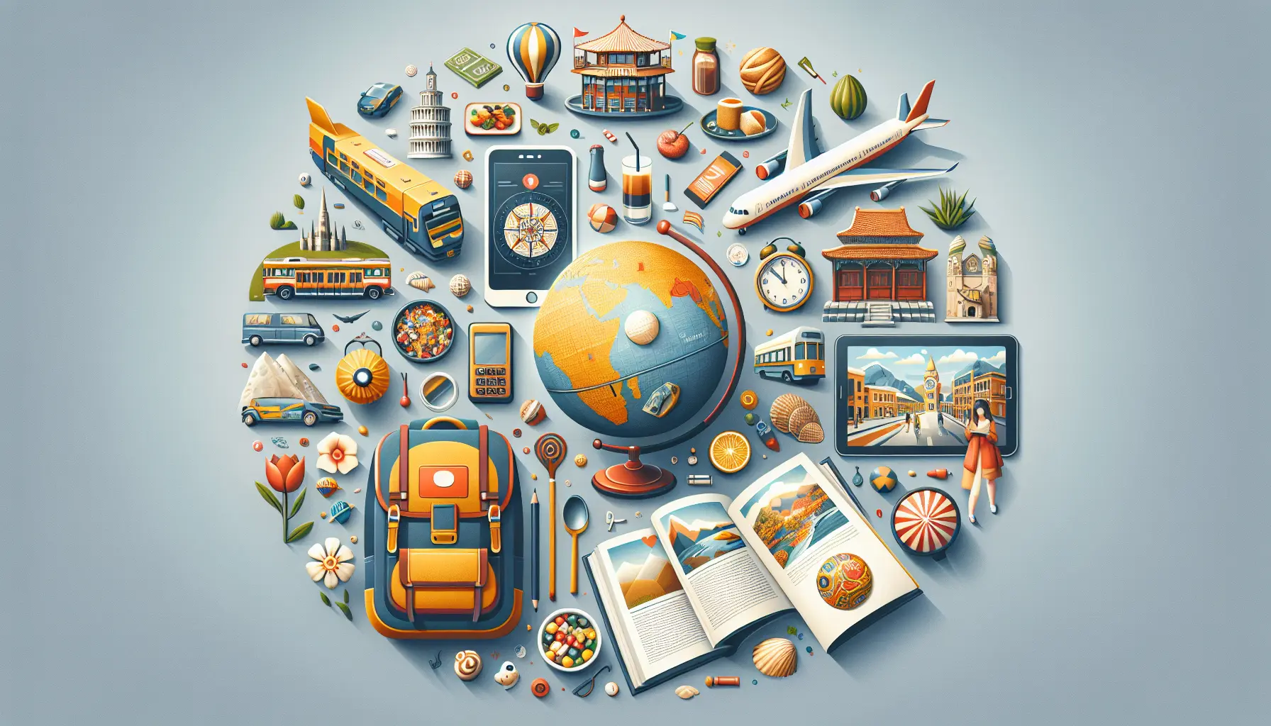 Un gruppo di giovani viaggiatori che esplorano una città storica, immersi nella cultura locale.