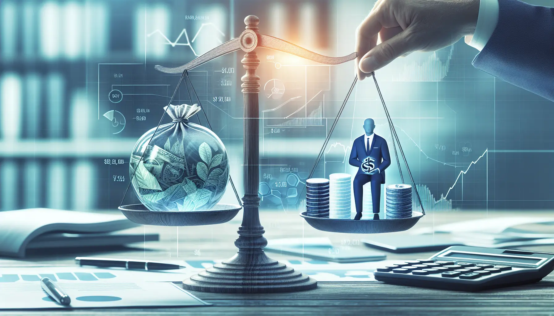 Professionista che esplora i vantaggi dei benefit aziendali per migliorare la sua situazione finanziaria