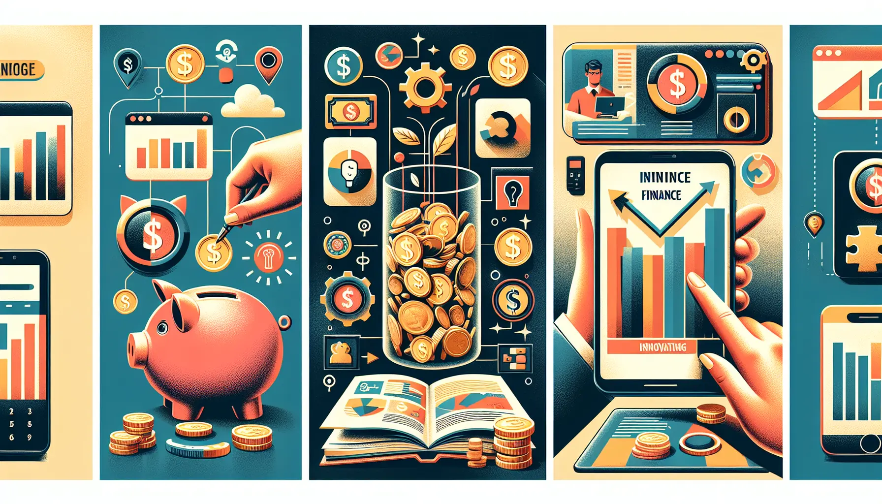 Grafico che rappresenta strategie di risparmio e gestione finanziaria