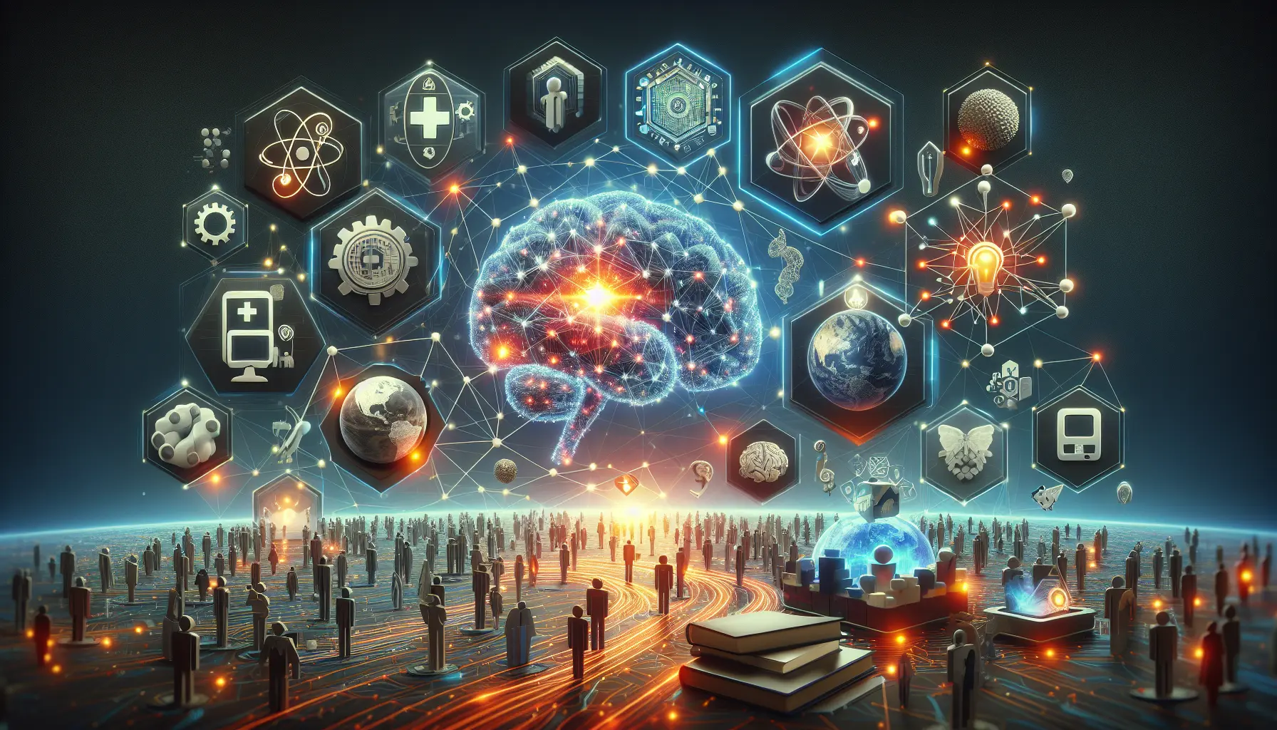 Rappresentazione visiva di tecnologie innovative che affrontano sfide globali