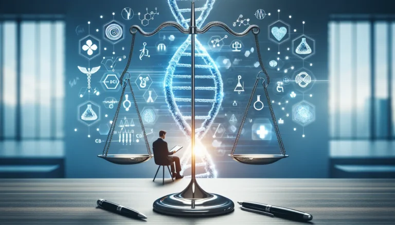 Un laboratorio di biotecnologia con scienziati al lavoro su esperimenti genetici