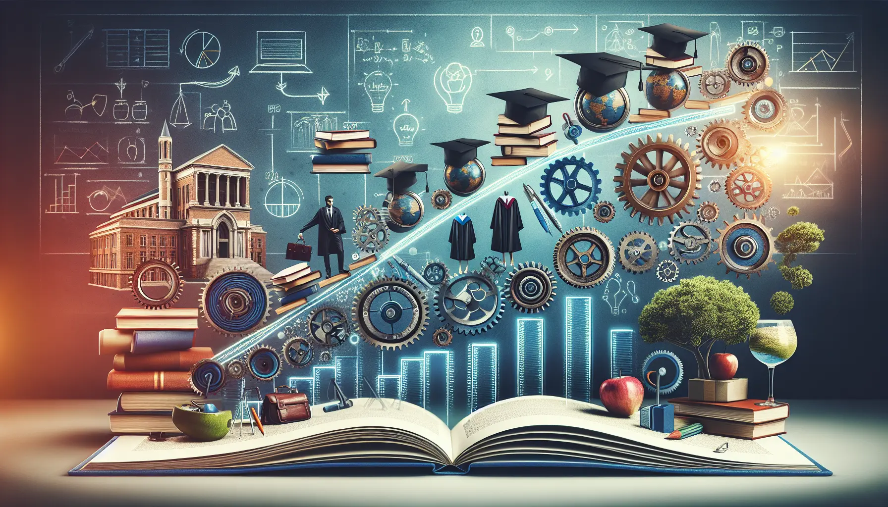 Studente che partecipa a un laboratorio pratico in università, illustrando l'integrazione tra teoria e pratica nell'educazione.