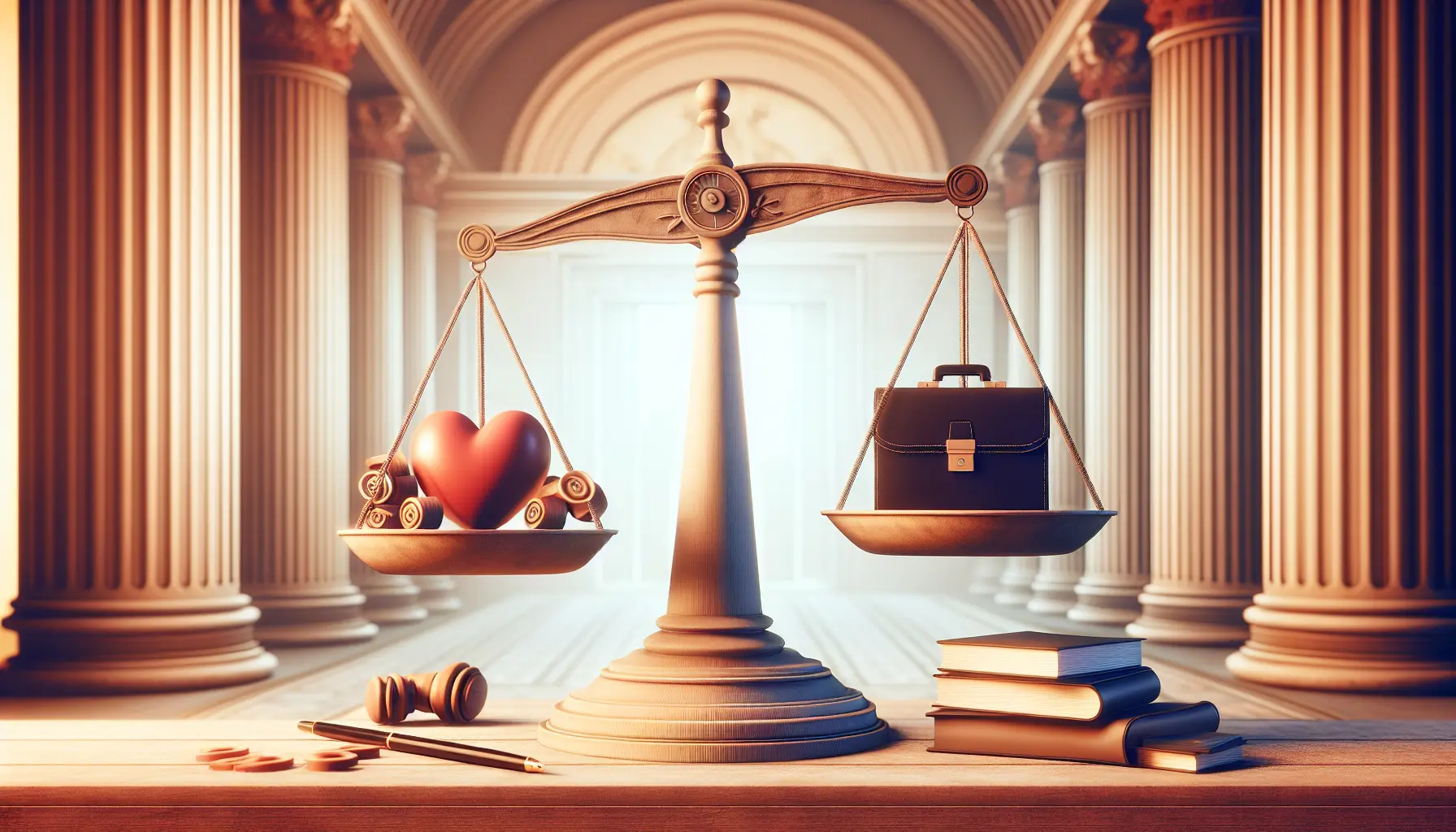 Studente che riflette sulla scelta del corso di studi universitari, con libri e computer sul tavolo.