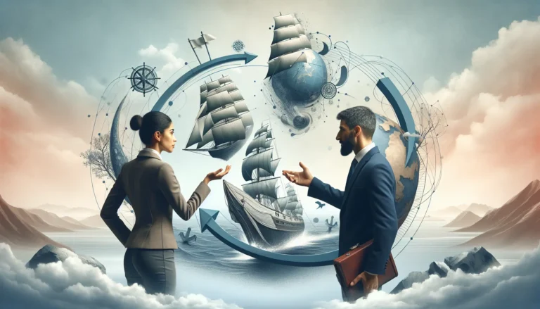 Un mentore e un mentee che discutono in un ambiente di lavoro, simbolo di crescita e sviluppo professionale.