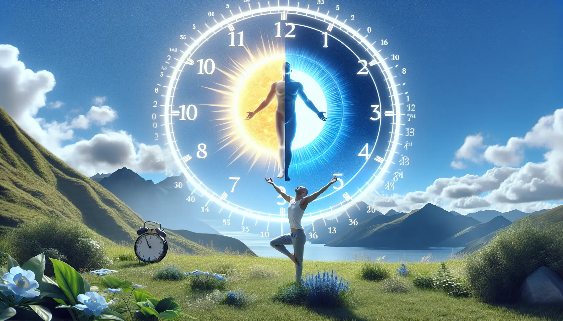 Una persona che si gode la luce del sole in un parco, simbolo di benessere e salute.