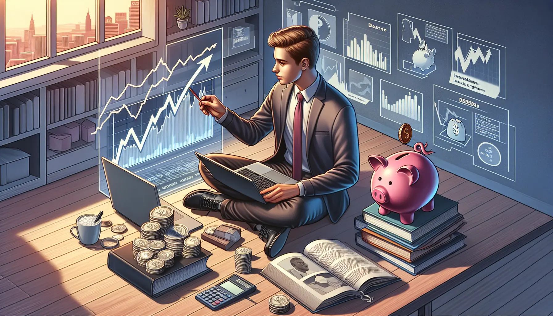 Giovani che discutono di pianificazione finanziaria e investimenti