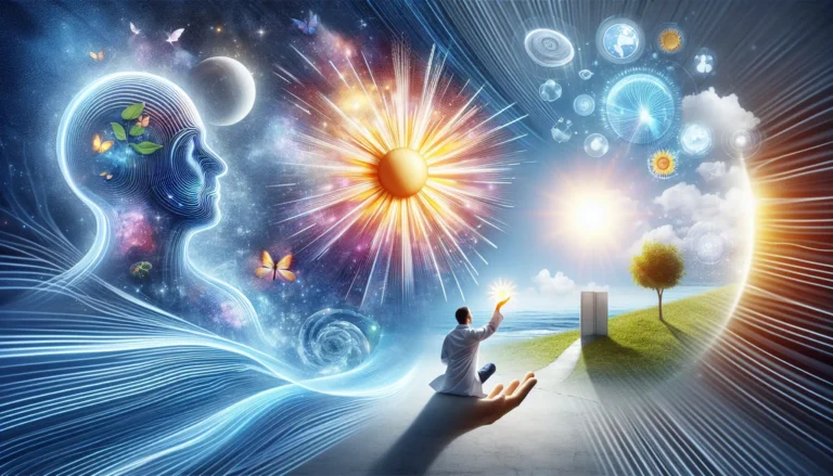 Una famiglia felice che pratica attività all'aperto, simbolo di benessere e positività.