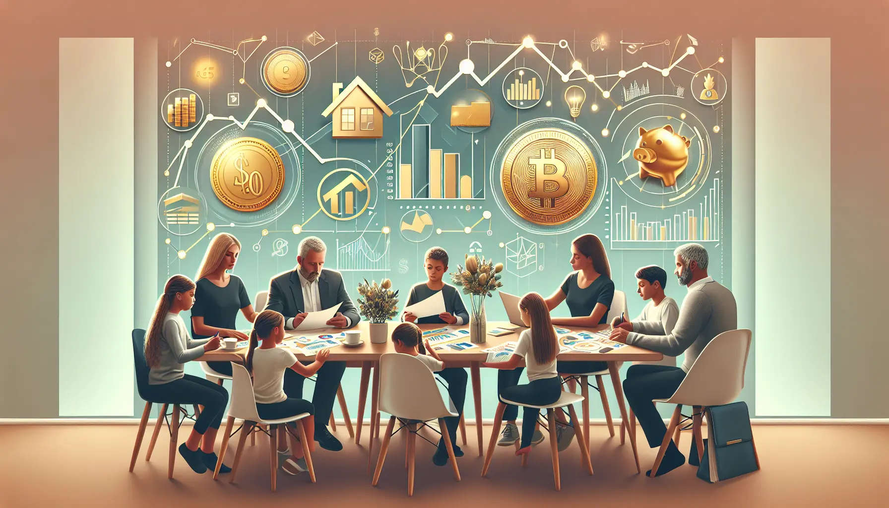 Grafico che illustra le tendenze economiche e le opportunità di investimento