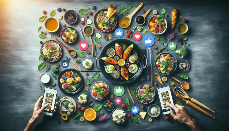 Un piatto colorato e ben impiattato, pronto per essere condiviso sui social media.