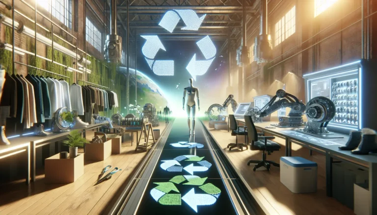 Un abito realizzato con materiali sostenibili, simbolo della moda eco-friendly.