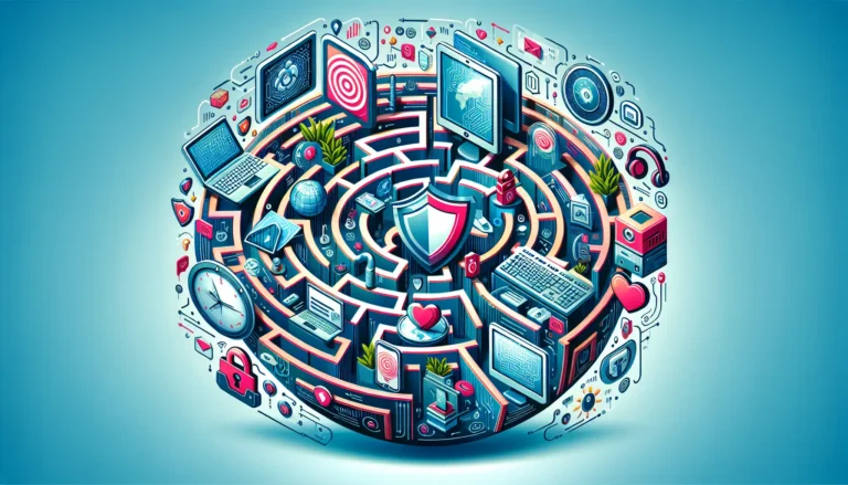 Un genitore che insegna al proprio figlio come navigare in sicurezza online