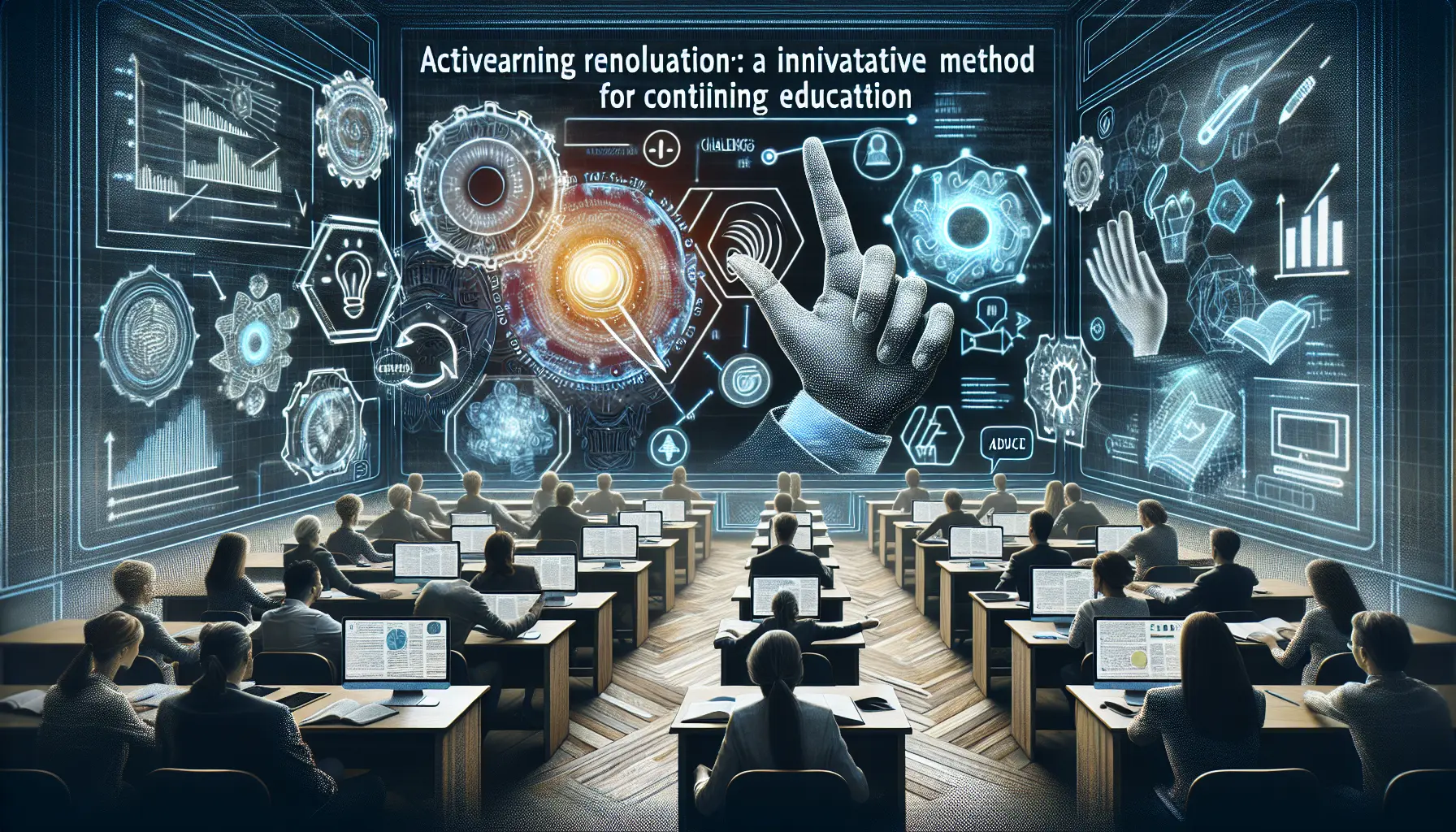 Un gruppo di persone impegnate in un'attività di apprendimento attivo, collaborando e discutendo idee.