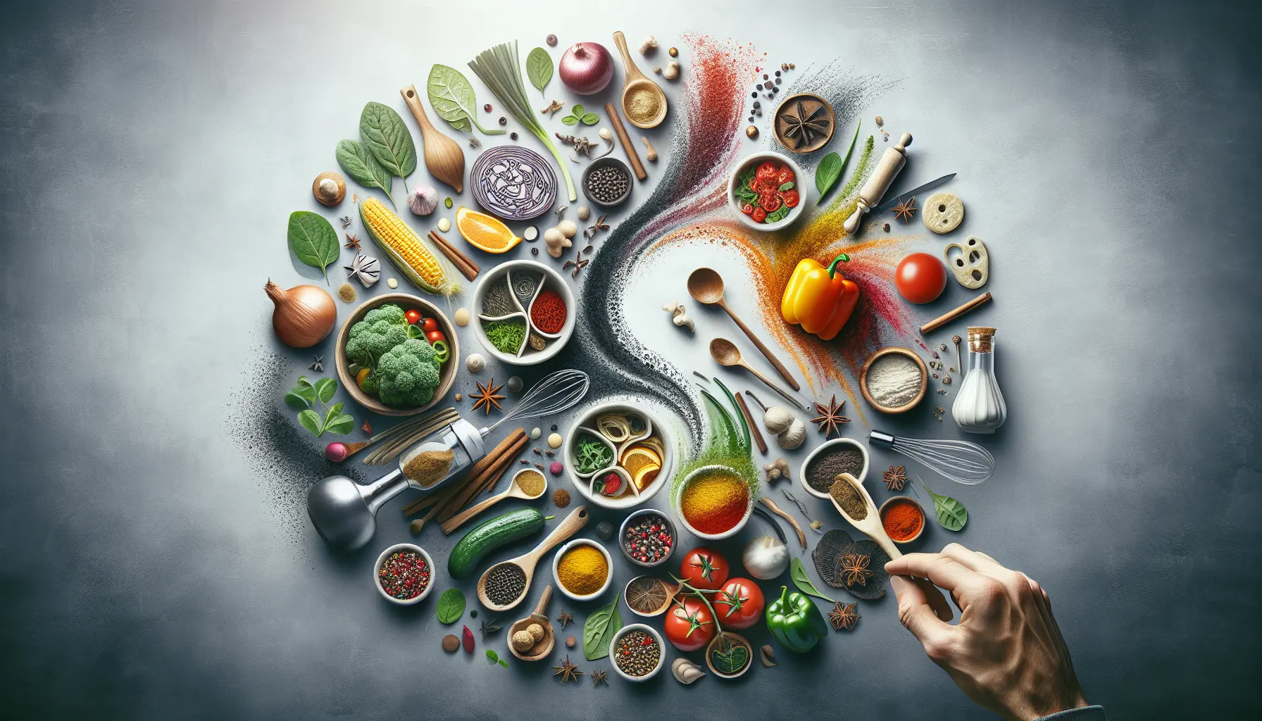 Un piatto elegante con insalata di agrumi e formaggio di capra