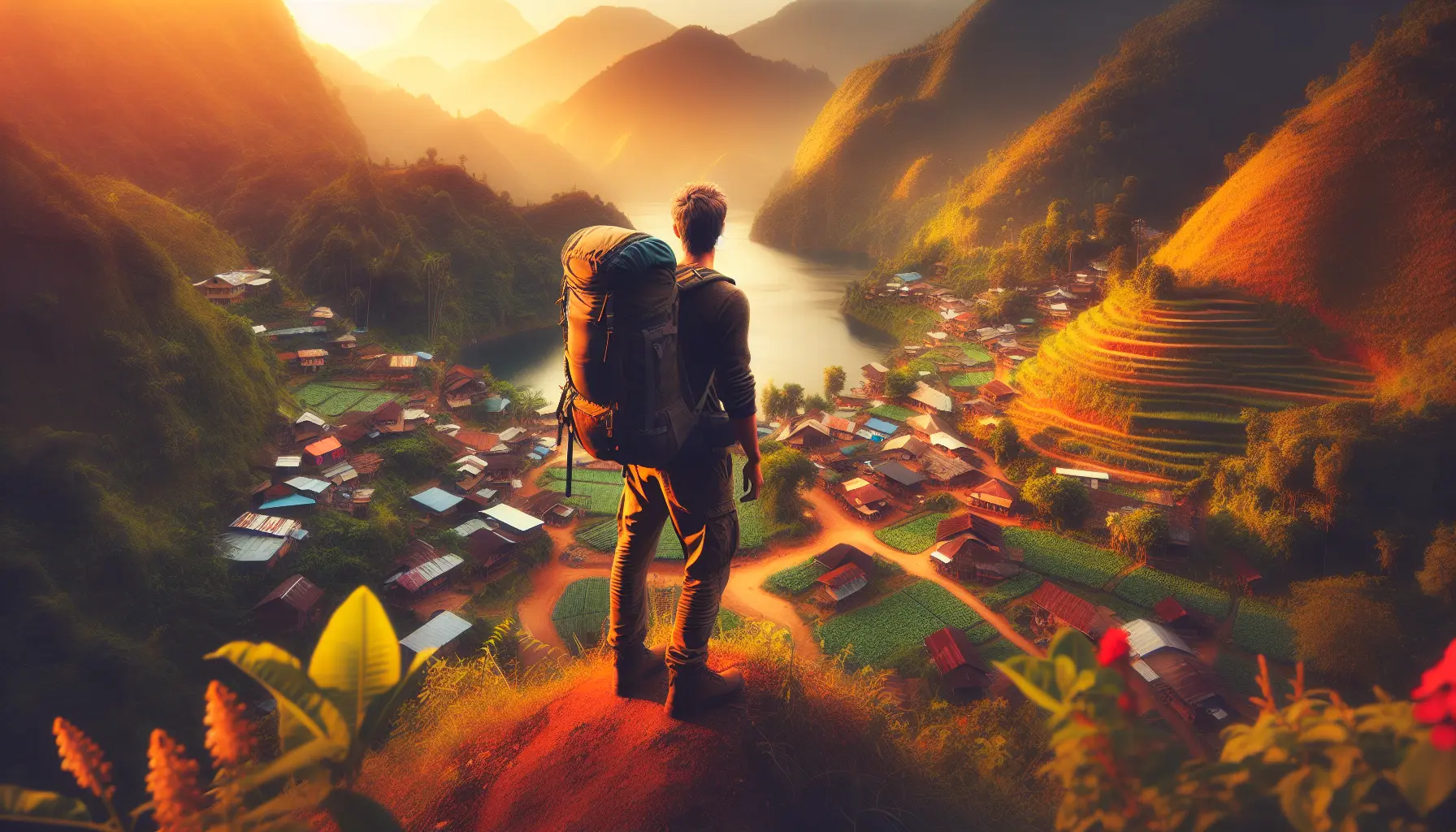 Un gruppo di giovani viaggiatori esplora una destinazione unica e affascinante